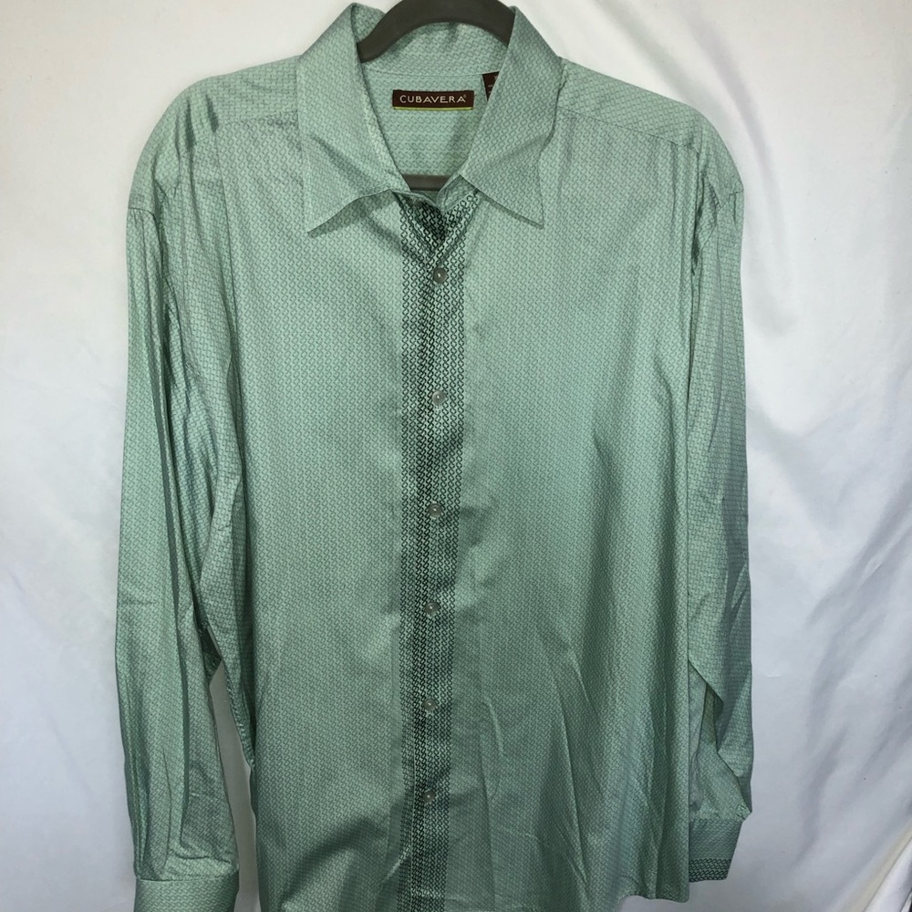 CUBAVERA MENS LONG-SLEEVE BUTTON UP SHIRT